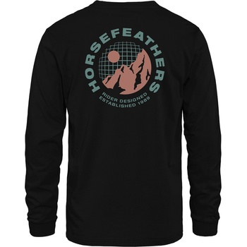 Horsefeathers Тениска Altitude LS - black Horsefeathers | Cheren | МЪЖЕ | L