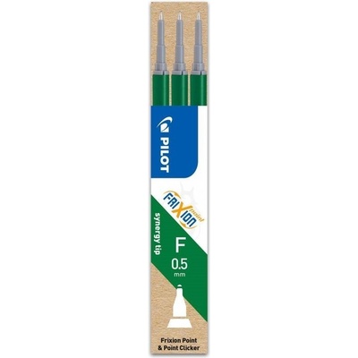 Pilot Náplň do přepisovacího rolleru FriXion 0,5 Point zelená 3 ks 2059-004