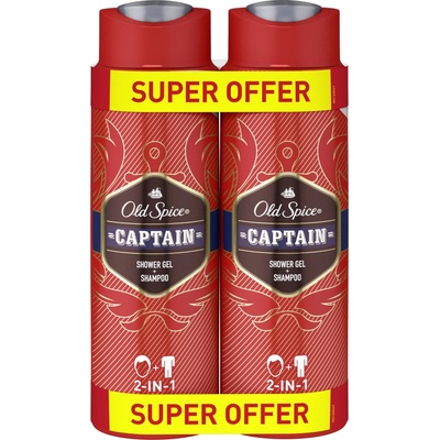 Old Spice sprchový gél Captain 2 x 400 ml