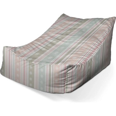 Sablio Sedací vak Lounge Pruhy a bodky 120 x 100 x 80 cm