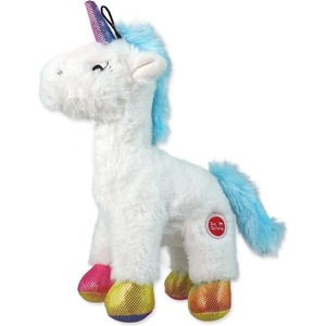 Dog Fantasy Играчка Dog Fantasy Stuffed Toy еднорог с пискун микс цветове 26см (454-307106)