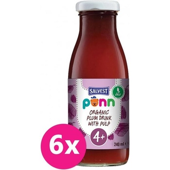 Salvest Põnn BIO Slivková šťava s dužinou 6 x 240 ml