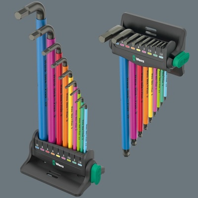 Wera 950/9 Hex-Plus Multicolour 3 imbus sada kľúčov 9-dielna 05133165001
