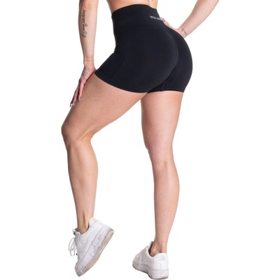Better Bodies SCRUNCH SHORTS BLACK dámské nařasené šortky černé