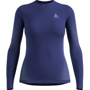 Odlo Дамско синтетично термобельо Odlo Women's BL Top Crew Neck L/S Performance Warm Eco Synthetic base layer - Skipper Blue (114-1855-0914)