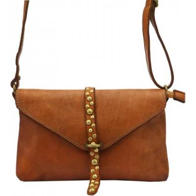 Dámská kožená crossbody kabelka VS 013 hnědá