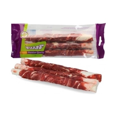 Braaaf Braaf - Лакомство за кучета, усукани солети с агнешко и риба /21 см/180 гр