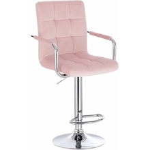 LuxuryForm Design Verona Velur na striebornom tanieri ružová
