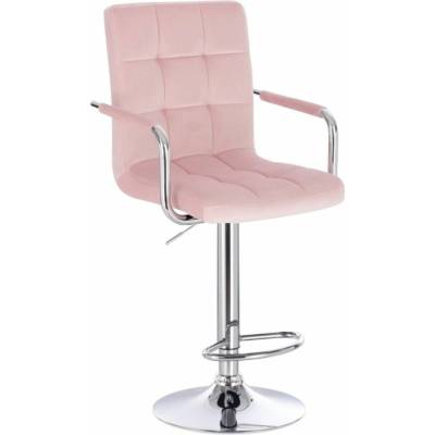LuxuryForm Design Verona Velur na striebornom tanieri ružová
