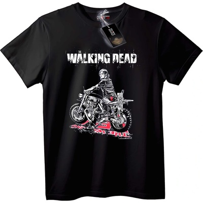 NOONEBRAND Тениска The Walking Dead Мотоциклет - XL, White