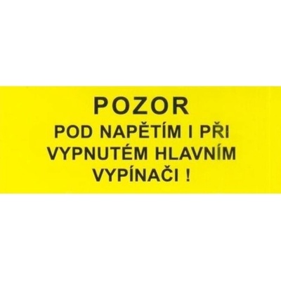 A Perfekt Pozor pod napětím 35x90mm samolepící
