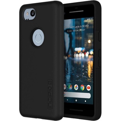 Incipio DualPro Case - удароустойчив хибриден кейс за Google Pixel 2 (черен)