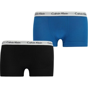 Image 1 of Calvin Klein Боксерки Calvin Klein 2 Pack Boxer Shorts - Black/Royal