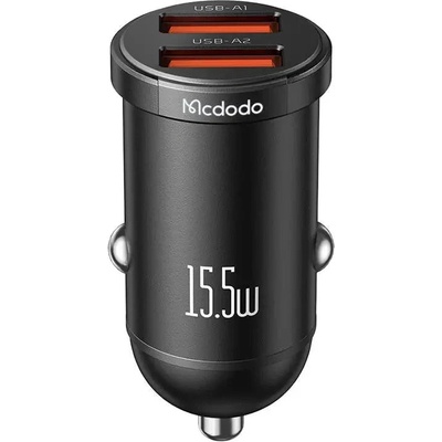 Mcdodo Зарядно за кола Mcdodo CC-2950, 2x USB, 15.5W, черно (KXG0079512)