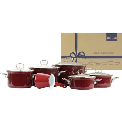 BELIS Smaltovaná sada nádobí 11dílná ECO-CERAMIC 19636-088DB9N5 – Zbozi.Blesk.cz
