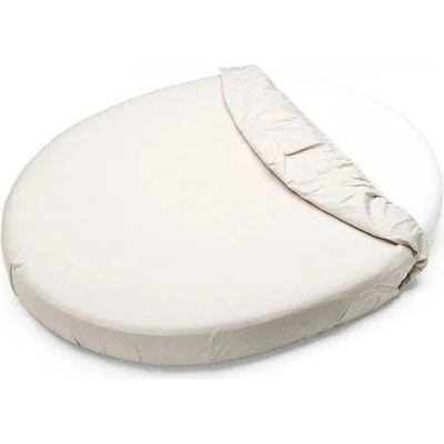 Petite&Mars Napínacia Plachta Nepremokavá Do Oválnej Postieľky Soft Dream Oval Biela 84x50