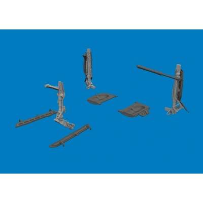 MiG-21F undercarriage legs PRINT 1/48 recommended for EDUARD