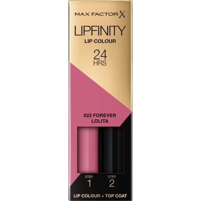 MAX Factor Lipfinity Lip Colour дълготрайно червило с балсам цвят 022 Forever Lolita 4, 2 гр