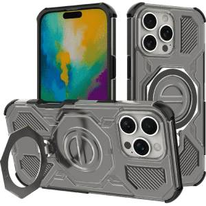 Techsuit Калъф за iPhone 16 Pro - Carbon Shield PRO - Smoke Black (KF2352701)