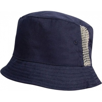 Result Headwear Bavlněný klobouček s větracími očky a síťovanou vsadkou po stranách modrá námořní