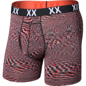 Saxx Мъжко синтетично термобельо Saxx Multi-Sport Mesh Boxer Brief Fly Synthetic base layer - Hyperspace / Red Hot (014-2278-0911)