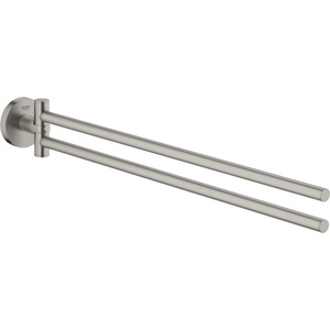 GROHE QuickFix Start - Двойна закачалка за кърпи, дължина 44 см, „суперстил 41183DC0 (41183DC0)