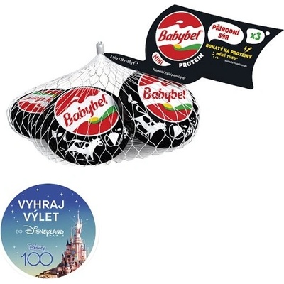 Babybel Mini Protein poloměkký zrající polotučný sýr 3 x 20 g