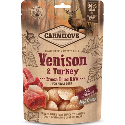 Carnilove Dog Freeze Dried Raw Venison and Turkey 60 g