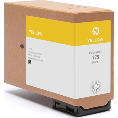 HP 775 cartridge, 500 ml, Yellow (1XB19A)