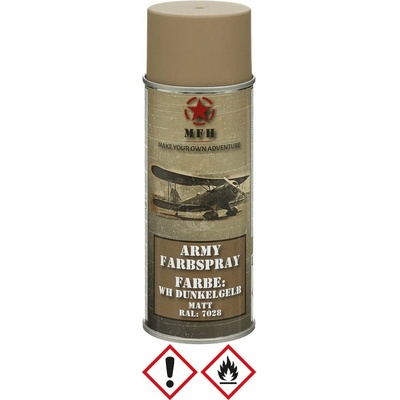 MFH army sprejová farba 400 ml WH dunkelgelb