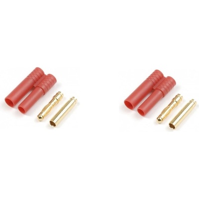 Fusion Konektor zlacený 4.0mm s plastovým krytem 1 pár