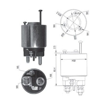Elektromagnetický spínač, startér MAGNETI MARELLI 940113050373
