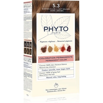 PHYTO Color боя за коса без амоняк цвят 5.3 Light Golden Brown