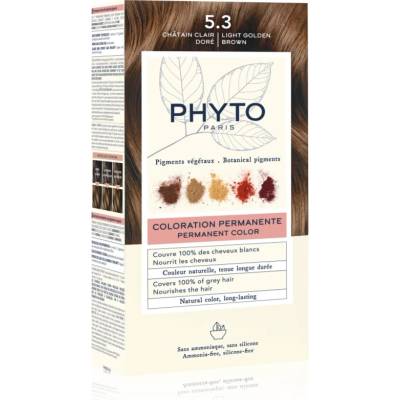 PHYTO Color боя за коса без амоняк цвят 5.3 Light Golden Brown