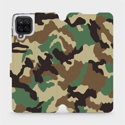 Pouzdro Mobiwear parádní flip Samsung Galaxy A12 - V111P Maskáče