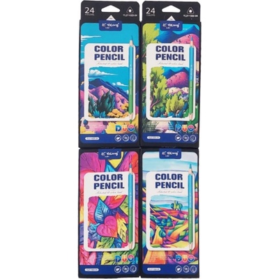 Цветни моливи 12бр/24цв. yl211022-24 двувърхи