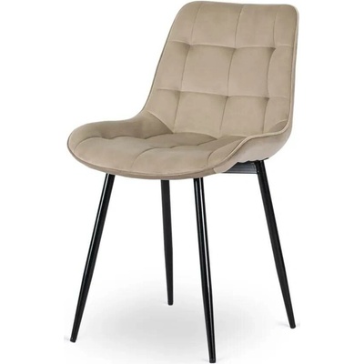Stoly a Židle Design Christina kovová podnož / čalounění welur šedá