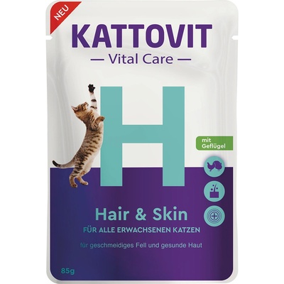 Kattovit Vital Care Hair & Skines Poultry 12 x 85 g