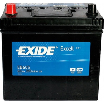 Exide Excell 12V 60Ah 390A EB605