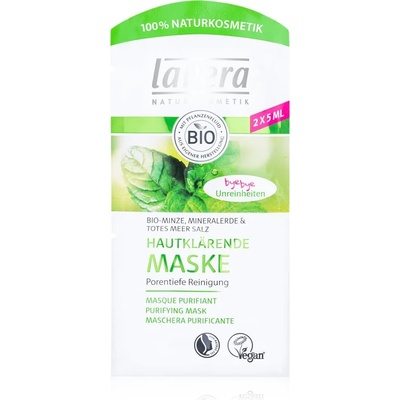 Lavera Bio Mint дълбоко почистваща маска 2x5ml