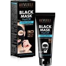 Revuele 3D Hyaluron Black Mask Peel Off peelingová maska 80 ml