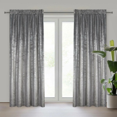EUROFIRANY ZATEMŇOVACÍ ZÁVĚS NA PÁSCE AVENA 135X270 CM VZOROVANÁ