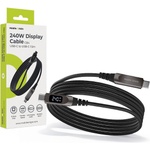 Mobile Origin Здрав кабел с LED дисплей и бързо зареждане за устройства с USB-C порт - Mobile Origin CB4 LED Display USB-C to USB-C Cable PD 240W (черен) (150 см) (MO-240WDC-CB4)