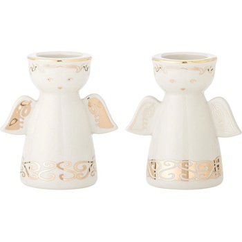 Bloomingville Свещници в комплект от за чаена свещ 2 бр. от каменна керамика Faella - Bloomingville (82062828)