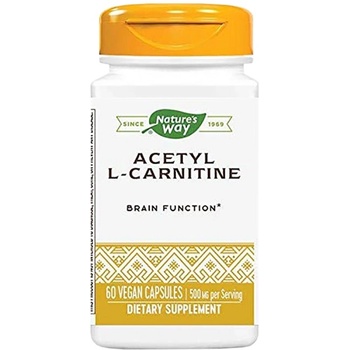 Image 1 of Nature's Way Acetyl L-Carnitine 500 mg [60 капсули]