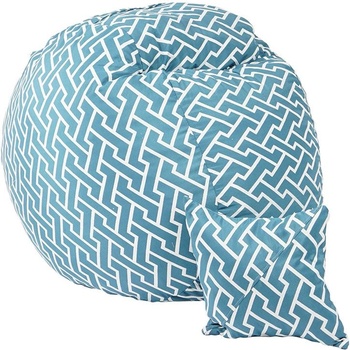 Image 1 of PUFRELAX Комплект Барбарон и декоративна възглавница, 450л. Matusalem, Zippity Turquoise, Перящ се калъф, Подходящ за деца, Пълнеж с микс от мемори пяна и дунапрен, Гама Premium (PUF-M-MP-PT-ZIT)