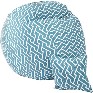 PUFRELAX Комплект Барбарон и декоративна възглавница, 450л. Matusalem, Zippity Turquoise, Перящ се калъф, Подходящ за деца, Пълнеж с микс от мемори пяна и дунапрен, Гама Premium (PUF-M-MP-PT-ZIT) - topmall