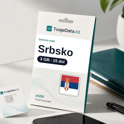 eSIM Srbsko 3 GB / 14 dní