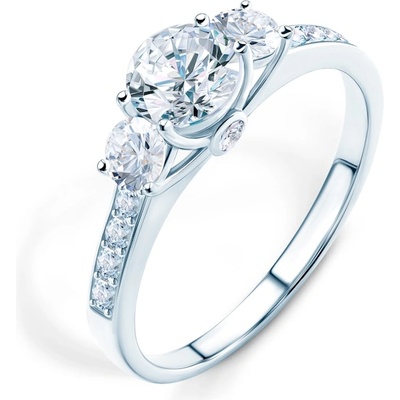 SAVICKI Годежен пръстен Dream: бяло злато, бял сапфир