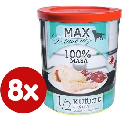 Sokol Falco Max Deluxe Dog Adult 1/2 kuřete s játry 8 x 800 g